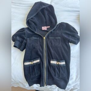 Juicy couture short sleeve zip up